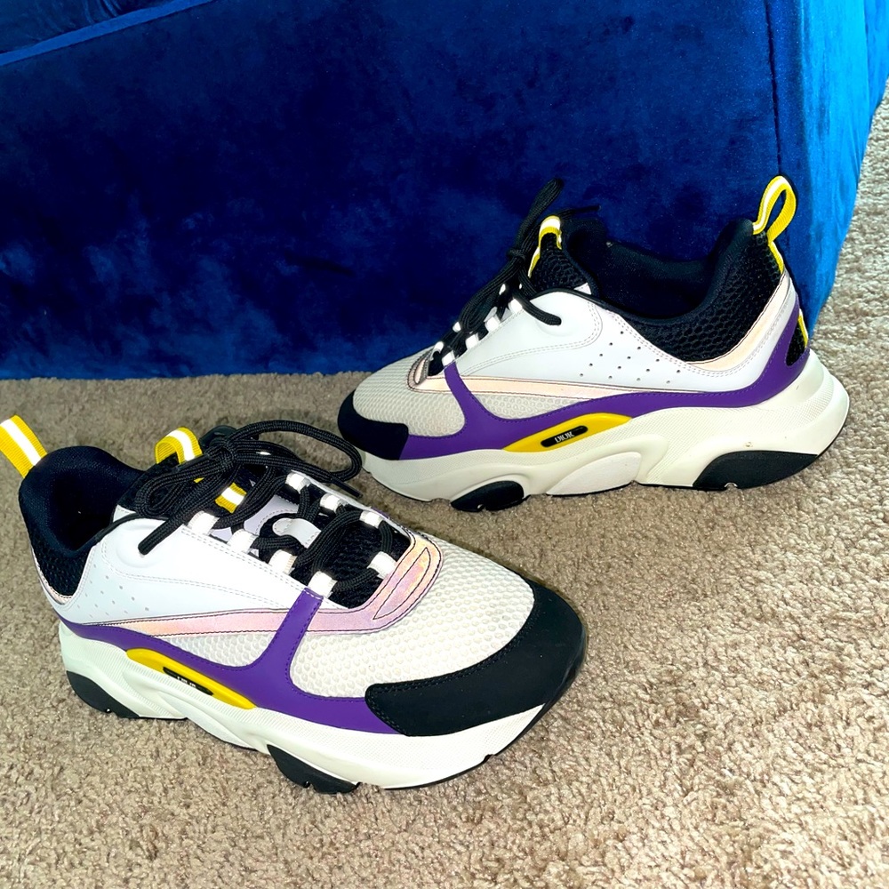 Dior B22 Violet White White/Violet/Yellow